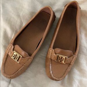 tory burch leather loafers